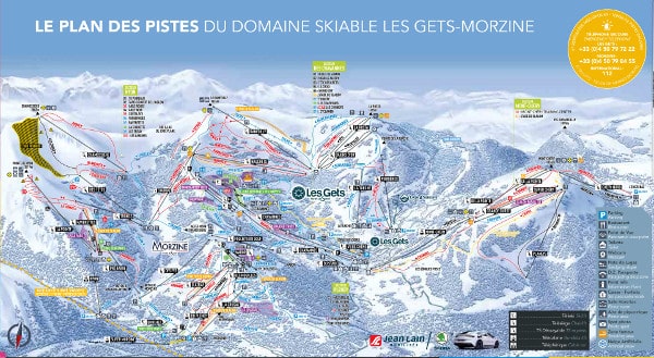 Les GetsPiste Map