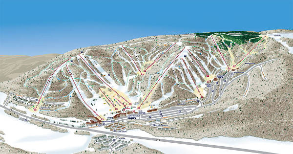 Holiday Valley Ski Resort Piste Map