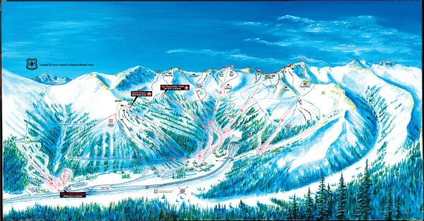 Loveland Ski Resort Piste Map