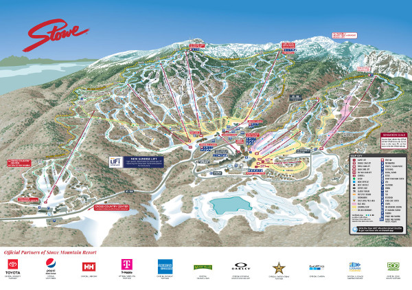 Stowe Ski Resort Piste Map