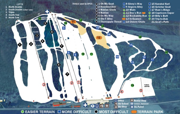 Toggenburg Ski Resort Piste Map