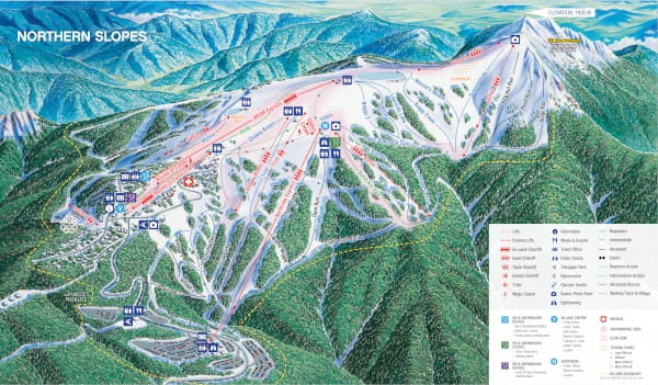 Mount Buller North Ski Resort Piste Map