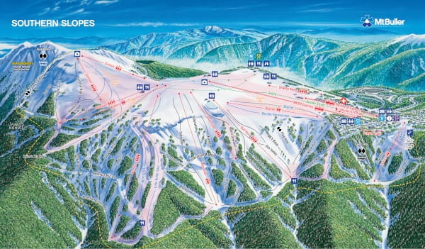 Mount Buller Ski Resort Piste Ski Map