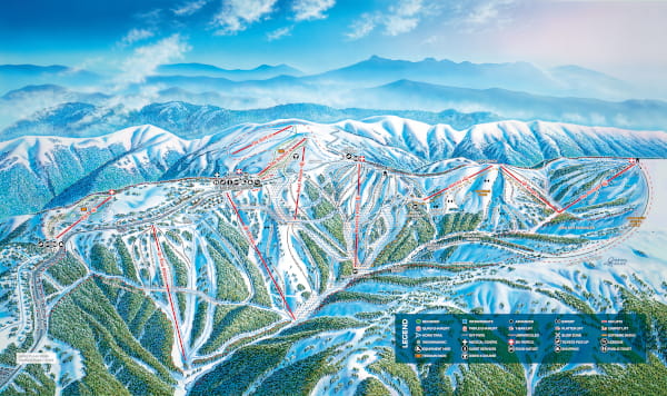Mount Hotham Ski Resort Piste Map