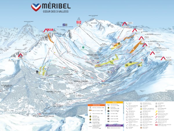 Méribel Valley Piste Map