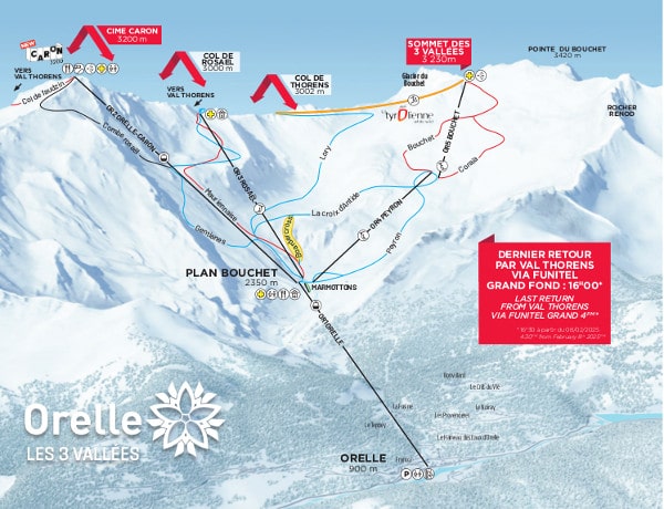 Orelle Ski Resort Piste Map