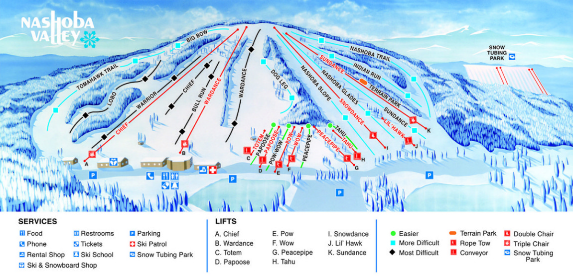 Nashoba Piste Map