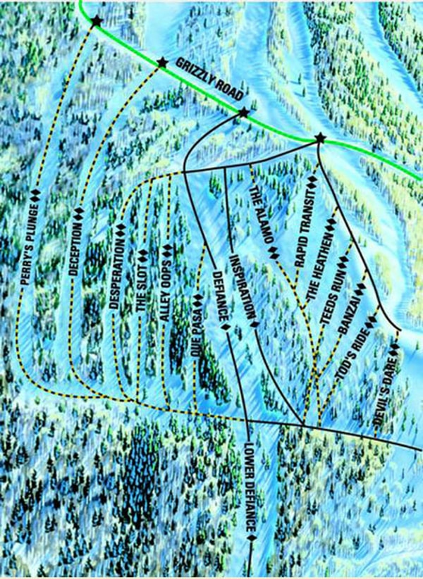 Sunlight, Colorado Ski Resort Piste Map