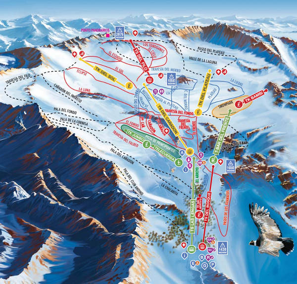 La Hoya Ski Resort Piste Map