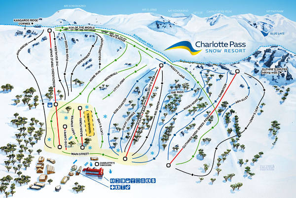 Charlotte Pass Ski Resort Piste Map