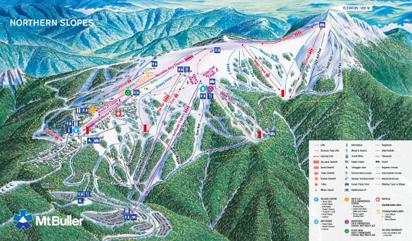 Mount Buller Ski Resort Piste Map