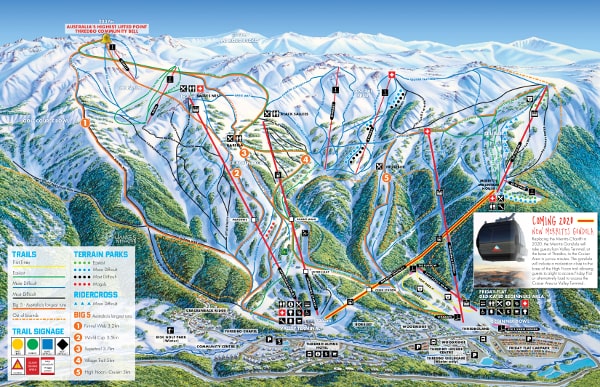 Thredbo Ski Resort Piste Map