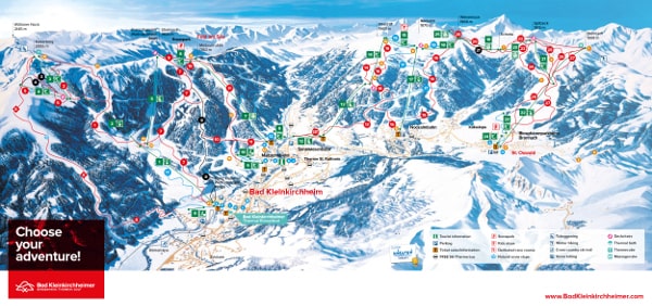 Bad Kleinkirchheim Ski Resort Piste Map