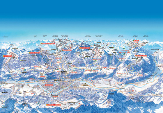 Innsbruck Ski Resort Piste Map