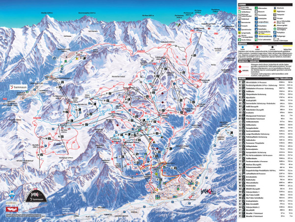 Ischgl Ski Resort Piste Map