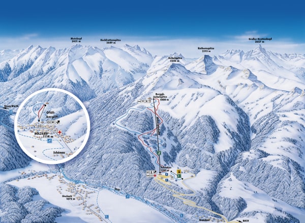 Joechelspitze Ski Resort Piste Map