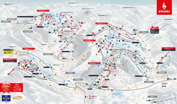 Kitzbuhel Ski Piste Map