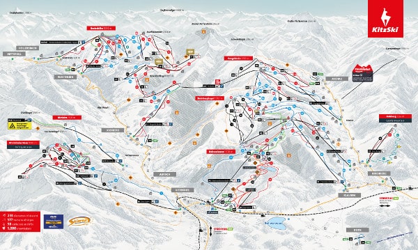 Kitzbuhel Piste Ski Map