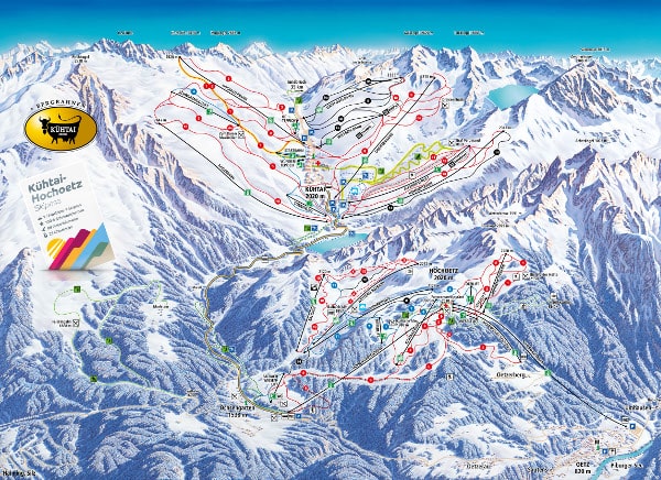 Oetz Ski Resort Piste Map