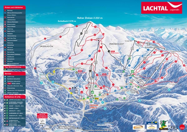 Lachtal Ski Resort Piste Map