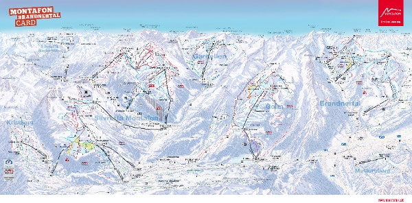 Montafon Ski Resort Piste Map