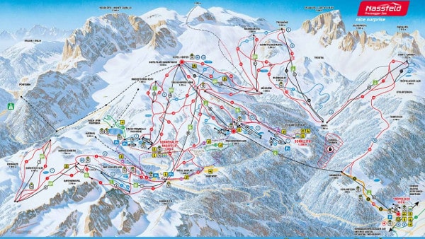 Nassfeld Ski Resort Piste Map