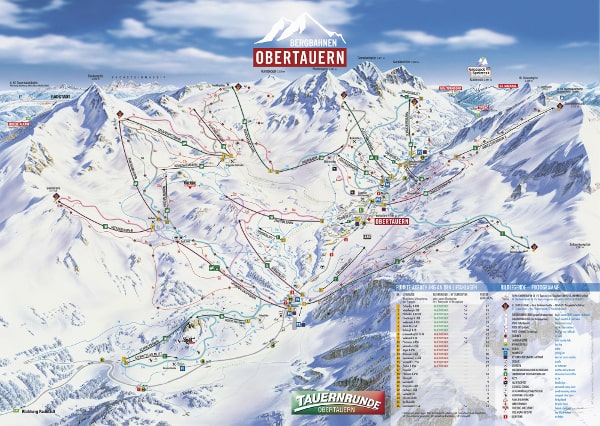Obertauern Ski Resort Piste Map