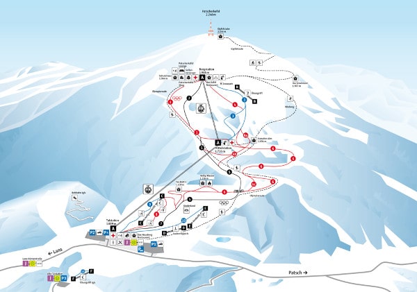 Patscherkofel Ski Resort Piste Map