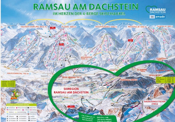 Ramsau Dachstein Ski Resort Piste Map