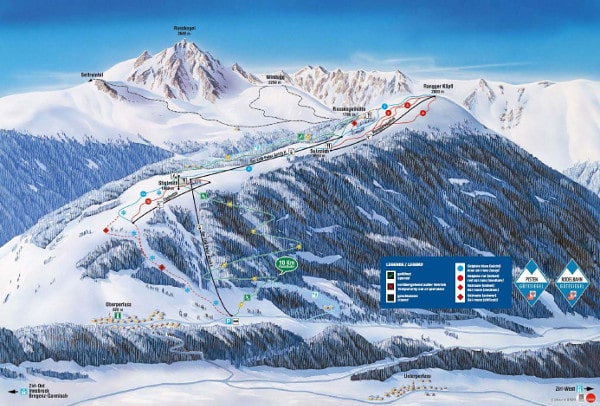 Rangger Kopft Ski Resort Piste Map