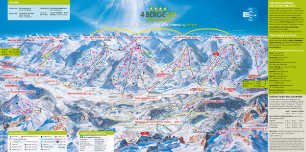 Schladming Dachstein Ski Resort Piste Map