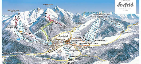 Seefeld Ski Piste Map