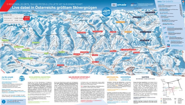 Ski Amade Ski Resort Piste Map
