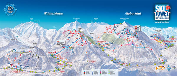 Wildschönau Ski Resort Piste Map