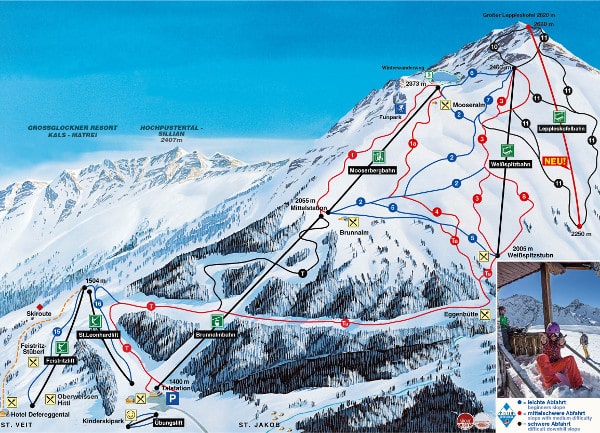 St Jakob Ski Resort Piste Map