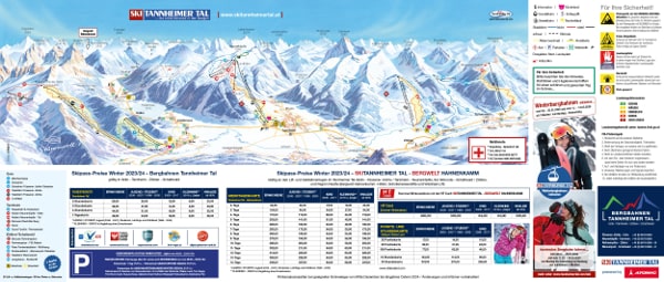 Tannheimer Tal Ski Resort Piste Map