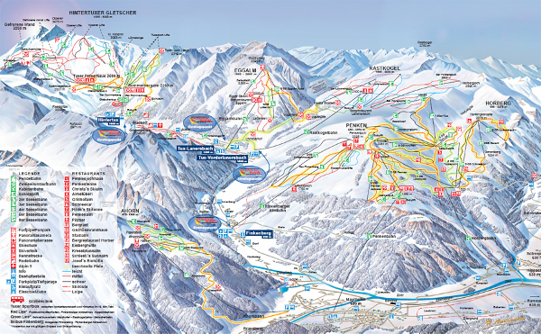 Zillertal 3000 Piste Map – Free downloadable piste maps.