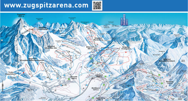 Zugspitz Arena Piste Map