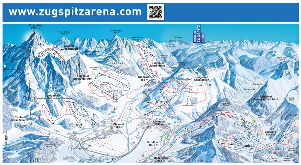 Zugspitz Arena Piste Map