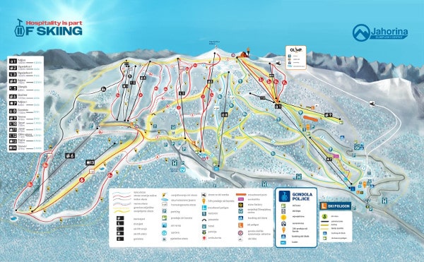 Jahorina Sarejevo Piste Map