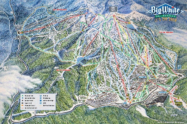 Big White Ski Resort Piste Map