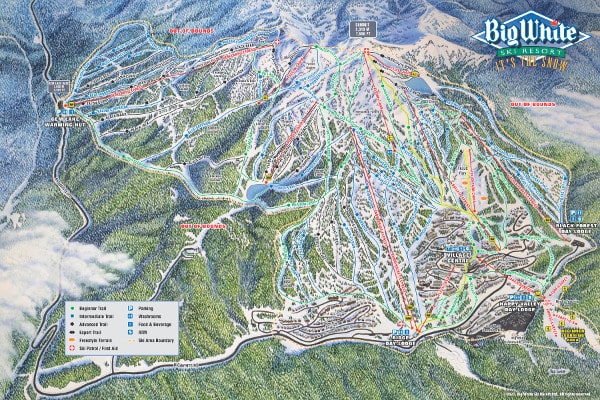 Big White Ski Resort Piste Map