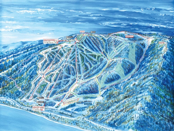 Le Massif Ski Resort Piste Map