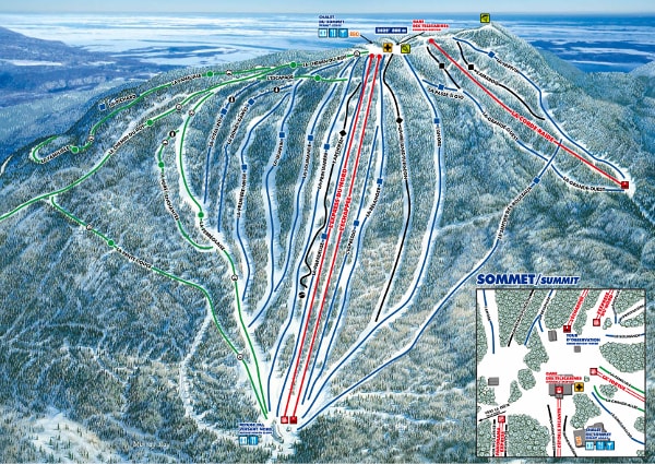Mont Sainte Anne Ski Resort Piste Map North