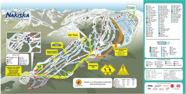 Nakiska Ski Resort Piste Map