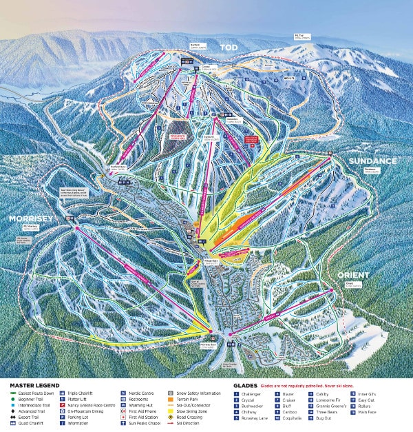 Sun Peaks Ski Resort Piste Map