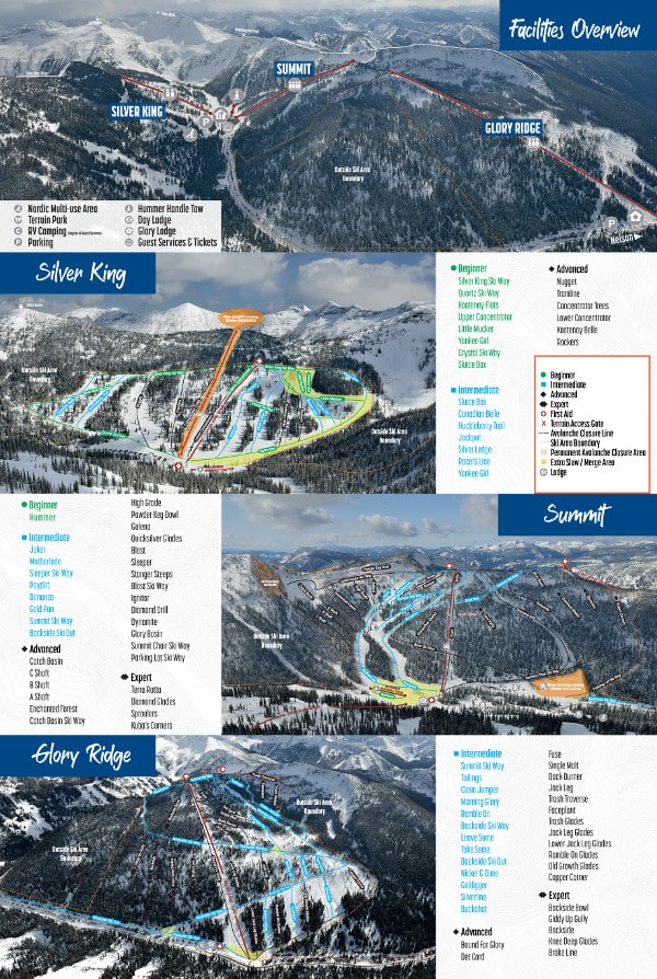 Ski Resort Piste SKi Map