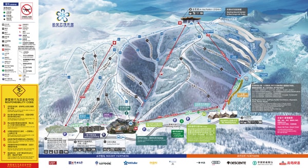 Genting Snow Park Ski Resort Piste Map