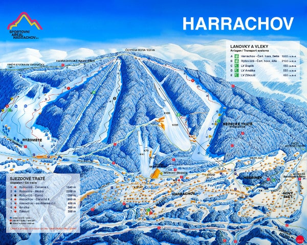 Harrachov Piste Map