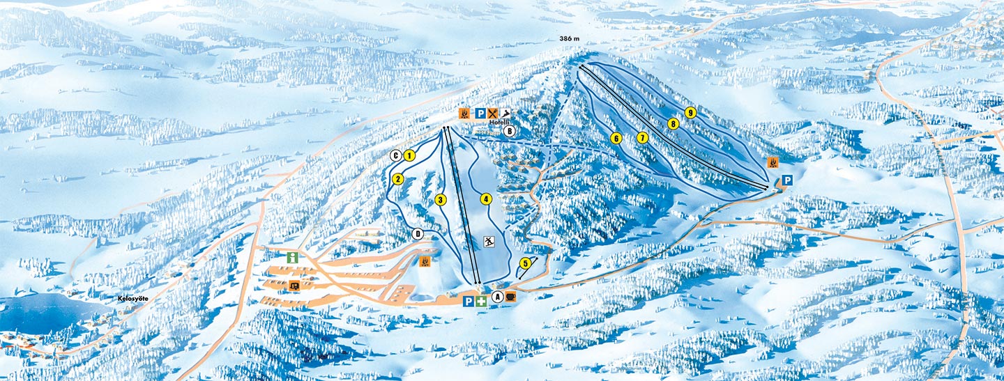 Syote Ski Resort Piste Maps